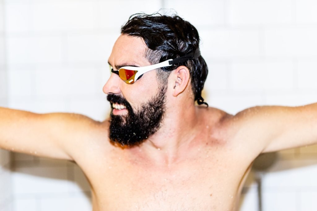 snorkeling with a beard