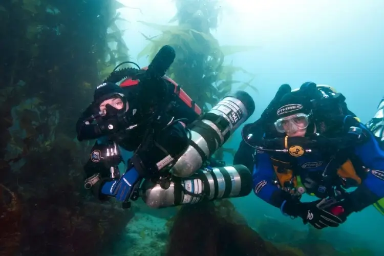 pure oxygen scuba diving