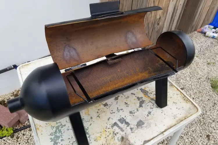 old scuba tank as grill